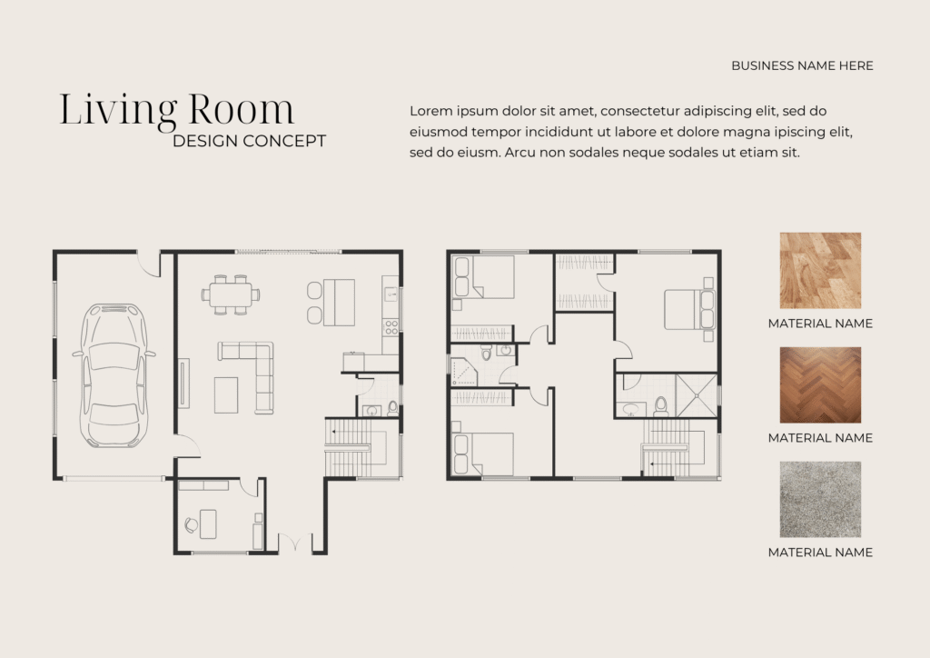 Floor Plan & Materials